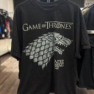 Game of Thrones Stark Winter Is Coming T-Shirt Men’s XL | HBO Black House Stark